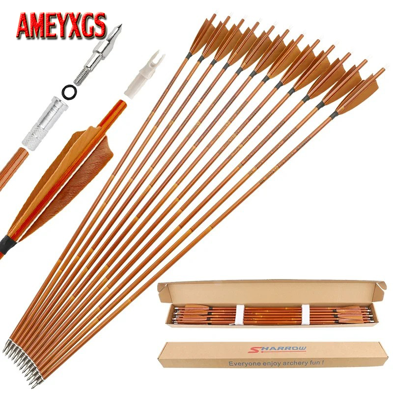 Bow Stringer Tool - 6/12pcs Mixed Carbon Arrows SP500 31.5
