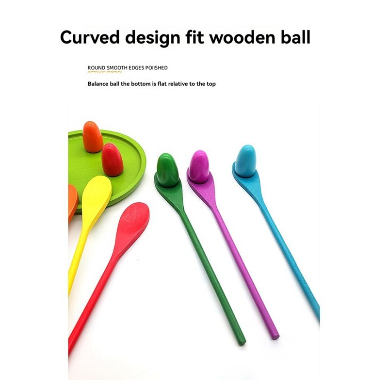 Wooden Egg Spoon Race Game Set - Outdoor Hunting Games For Kids 评论和价格