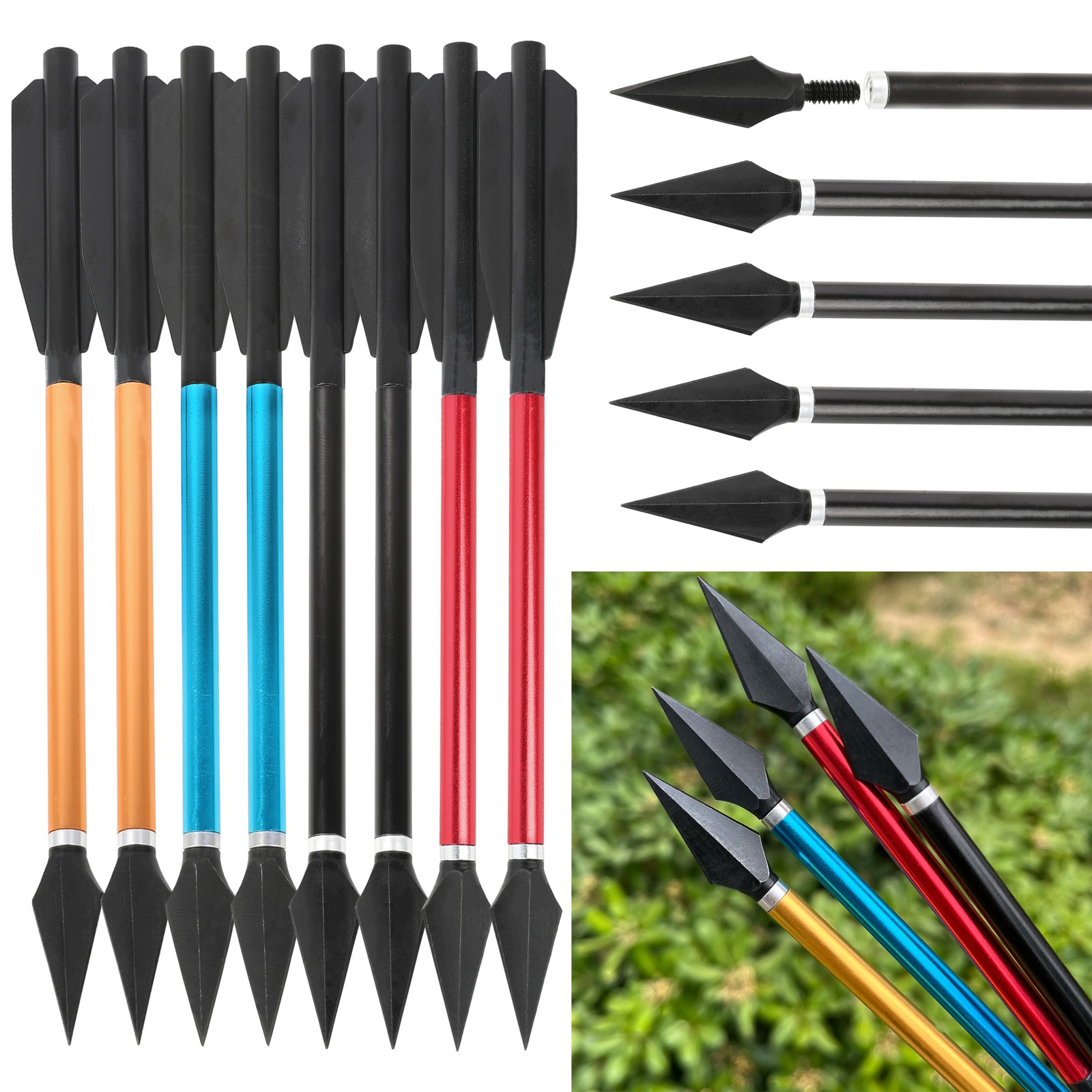 6.7'' Archery Bolts Aluminum S - Crossbow Bolt Broadhead 评论和价格