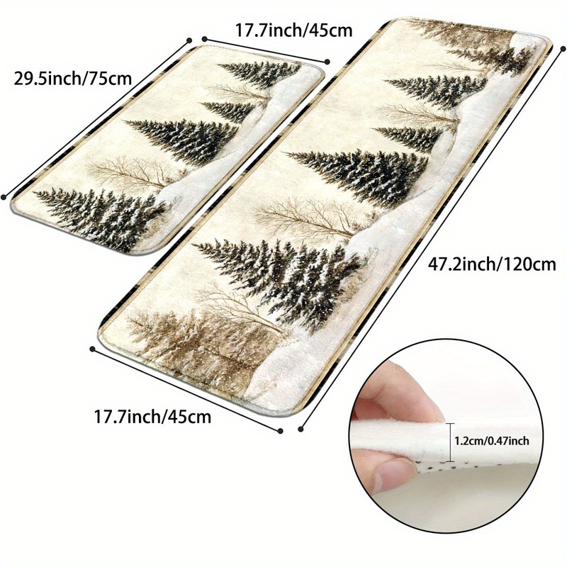 VIKAMA Christmas Carpet Winter - Hunting Outdoor Rug 评论和价格