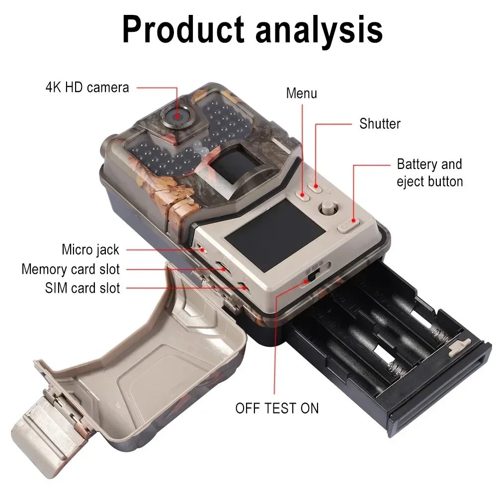 HC-900Pro 36MP photos 4K video - Outdoor Hunting Camera Wireless 评论和价格