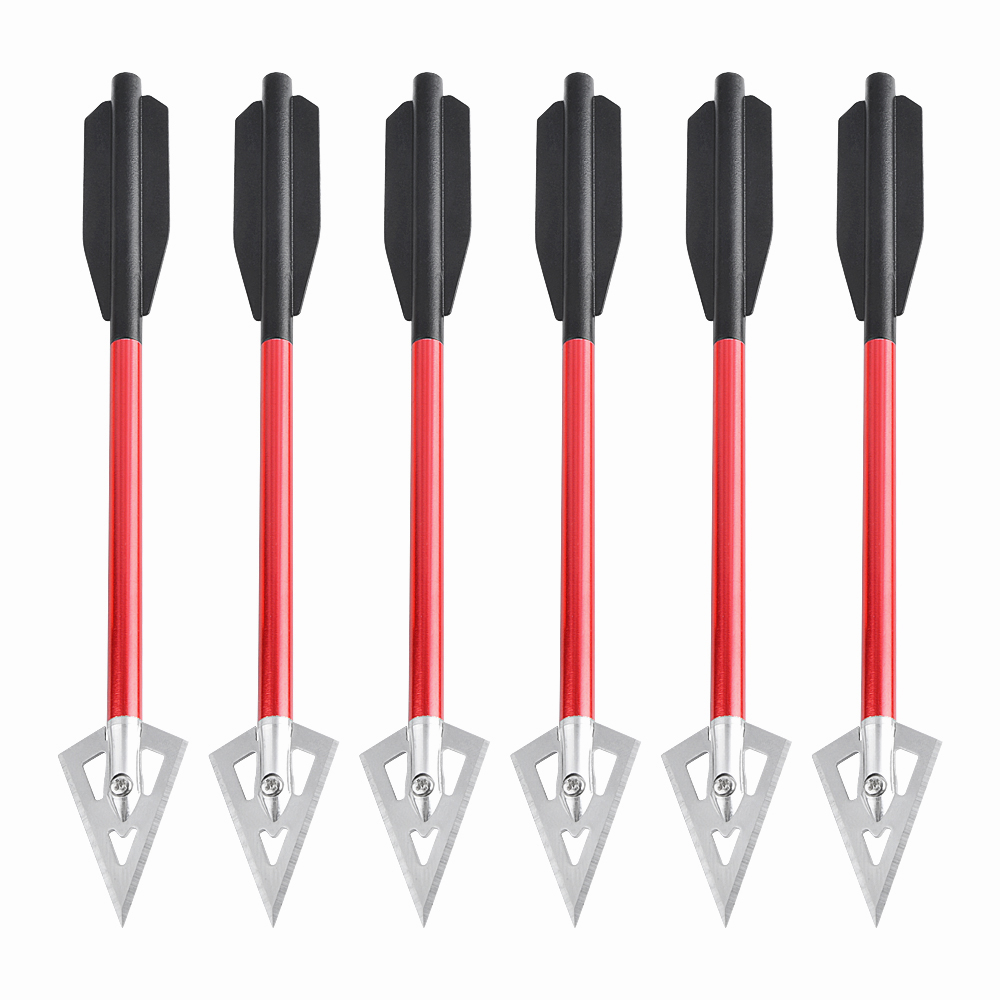 6/12pcs Short Arrow Aluminum C - Crossbow Bolt Broadhead 评论和价格