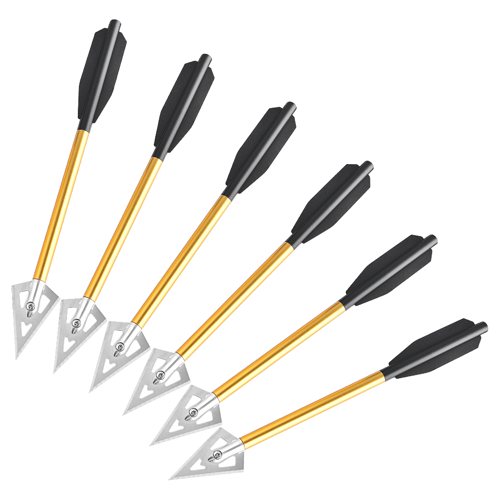 6/12pcs Short Arrow Aluminum C - Crossbow Bolt Broadhead 评论和价格
