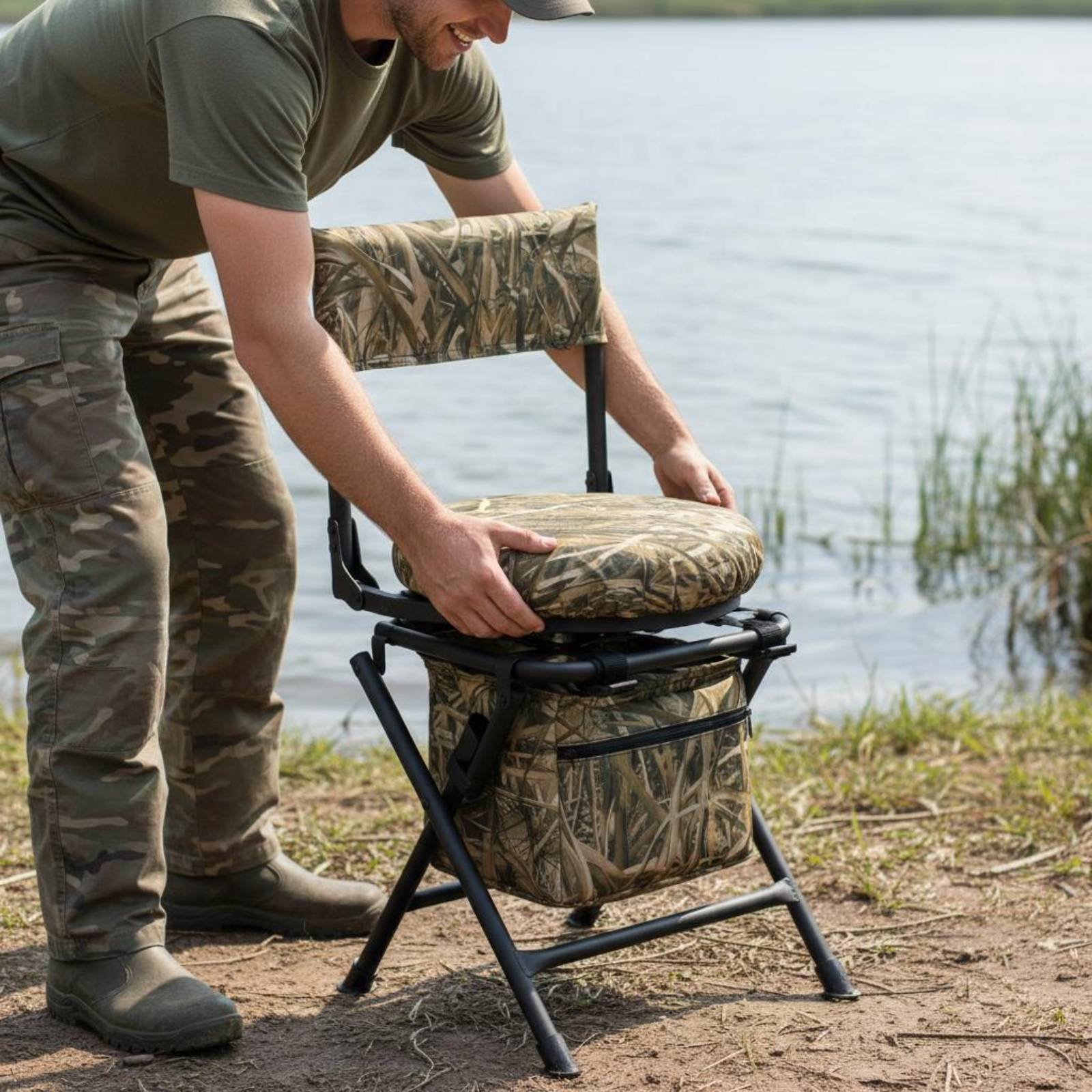 Fishing Chair Foldable Folding - Hunting And Fishing Outdoor Chairs 评论和价格