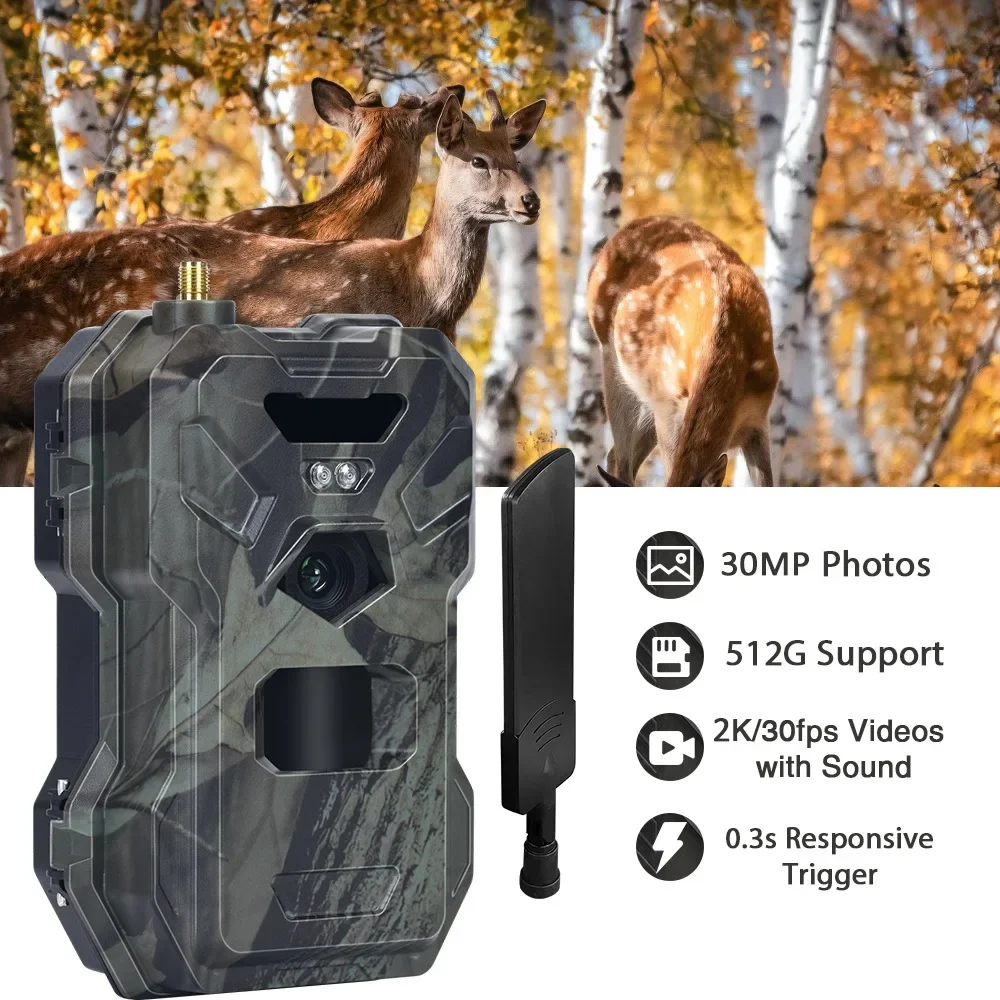 HC-880Pro 4G 30MP HD 2K Night  - Outdoor Hunting Camera Wireless 评论和价格