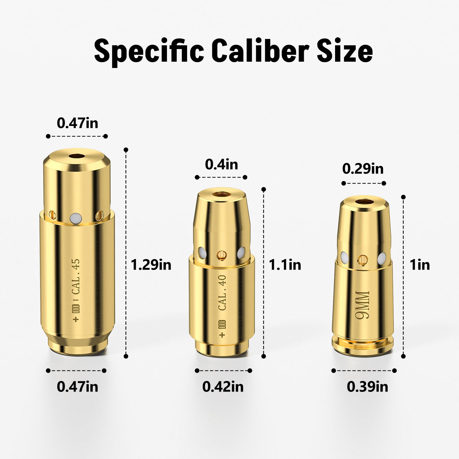 3Pcs Laser Bore Sight 9MM .40  - Laser Boresighter Kit 评论和价格