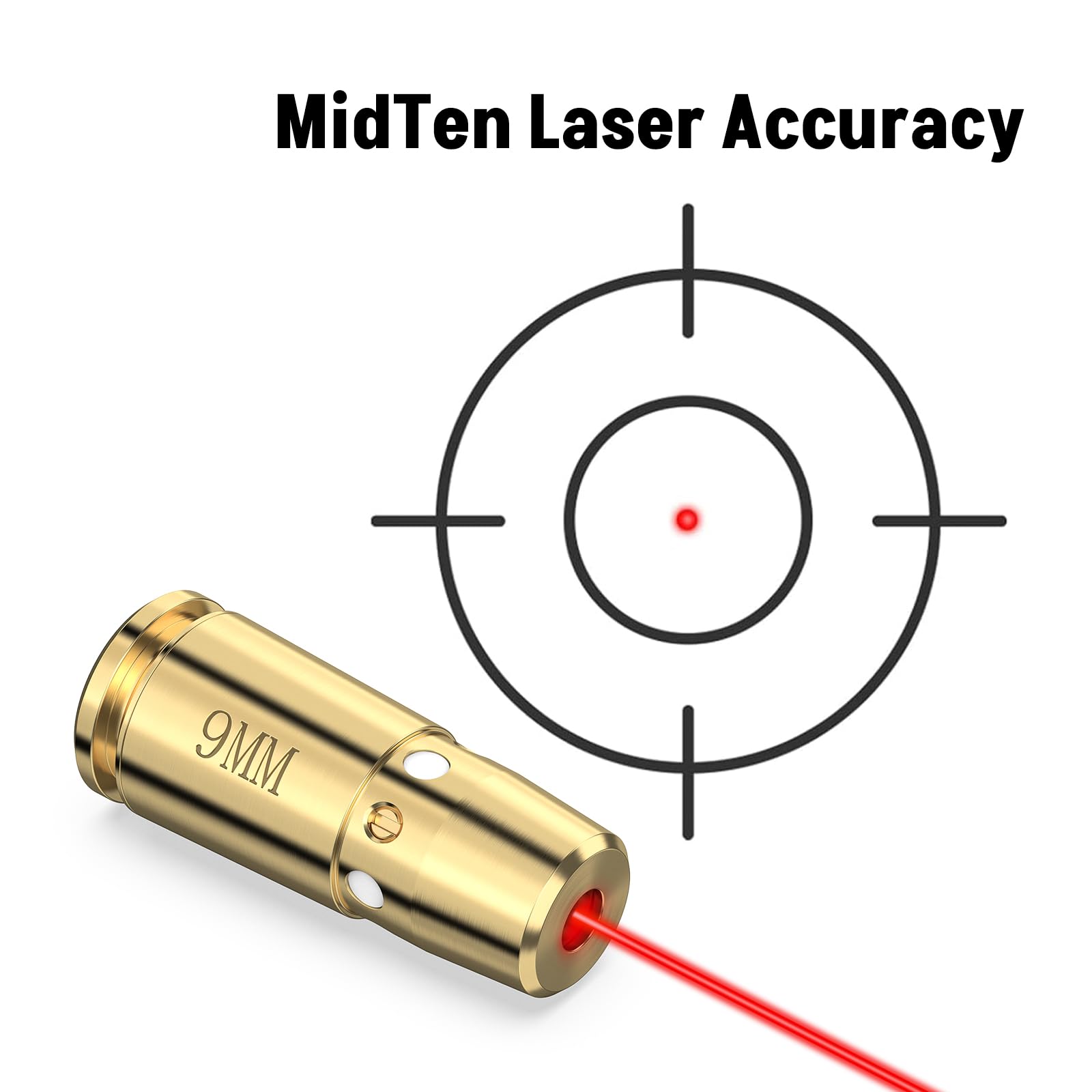 3Pcs Laser Bore Sight 9MM .40  - Laser Boresighter Kit 评论和价格