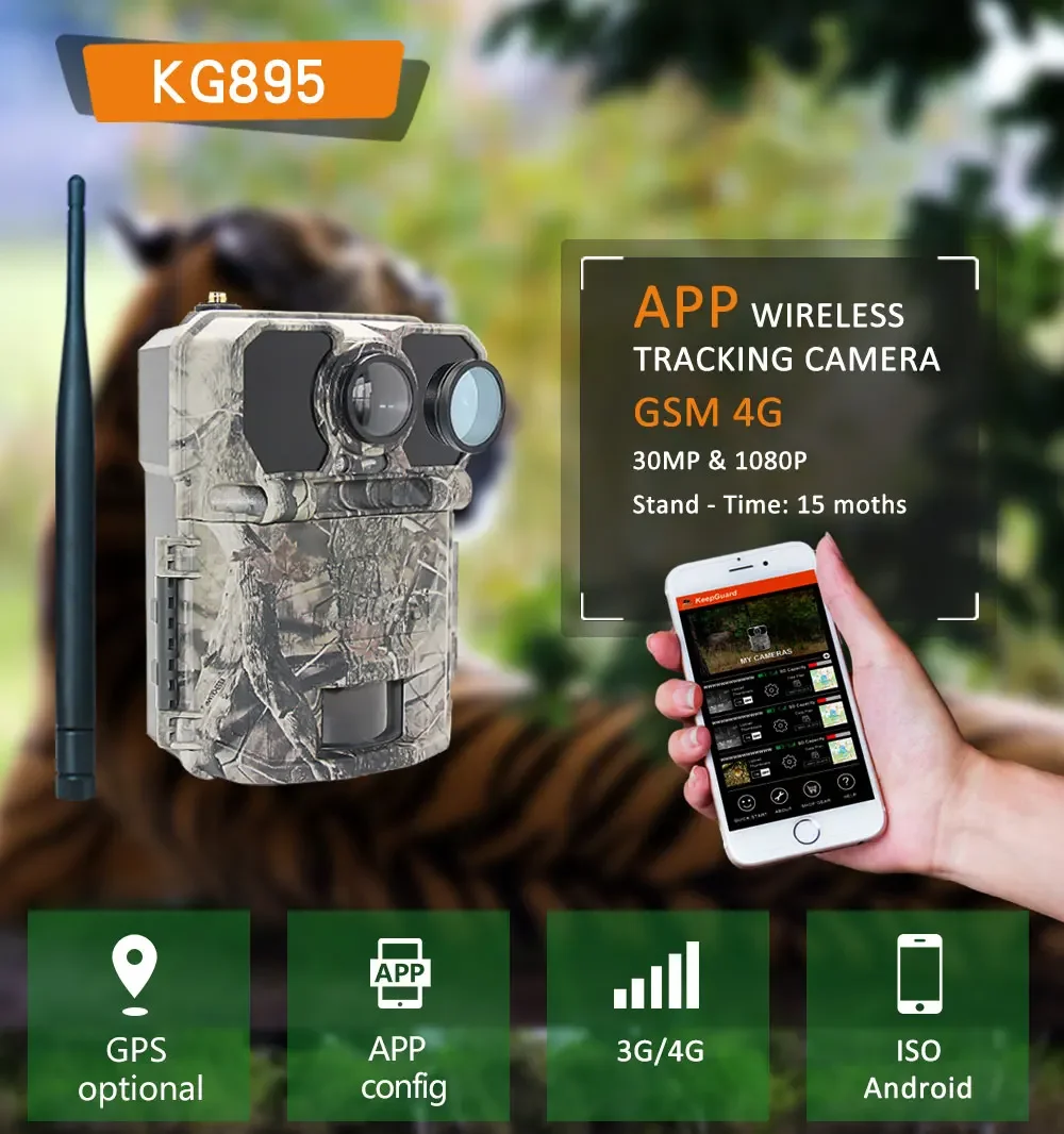 4G Hunting Trail Camera 30MP/1 - Outdoor Hunting Camera Wireless 评论和价格
