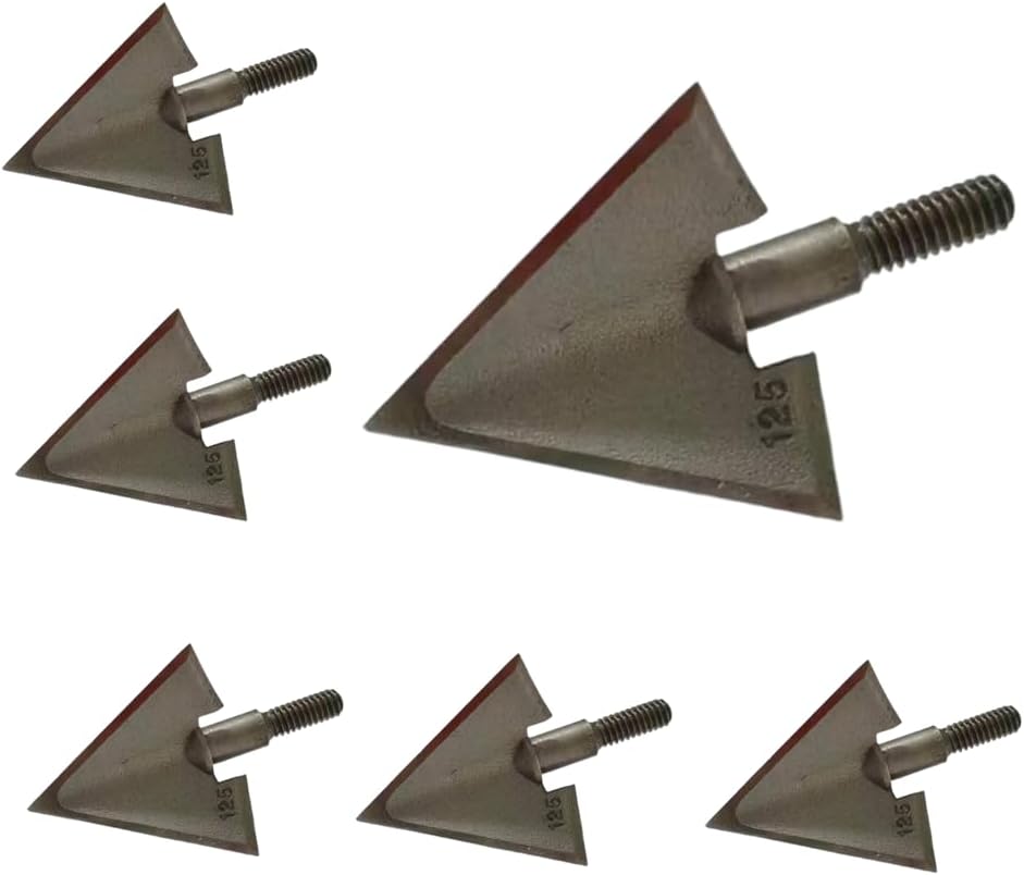 6 PCS Broadheads 125 Grain 1.1 - Crossbow Bolt Broadhead 评论和价格