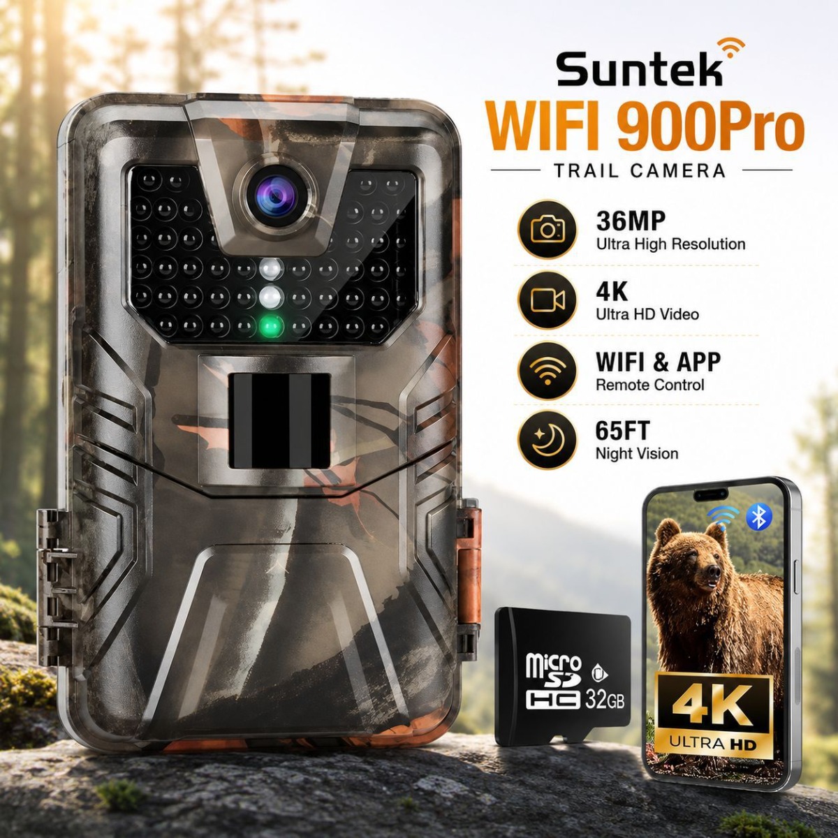 4K Outdoor Wifi Hunting Camera - Outdoor Hunting Camera Wireless 评论和价格