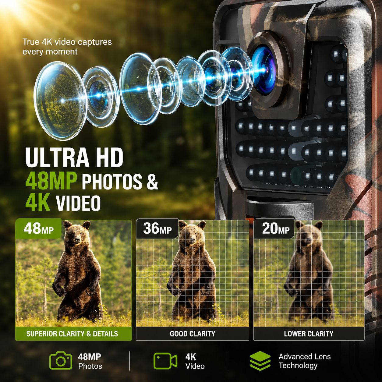 4K Outdoor Wifi Hunting Camera - Outdoor Hunting Camera Wireless 评论和价格