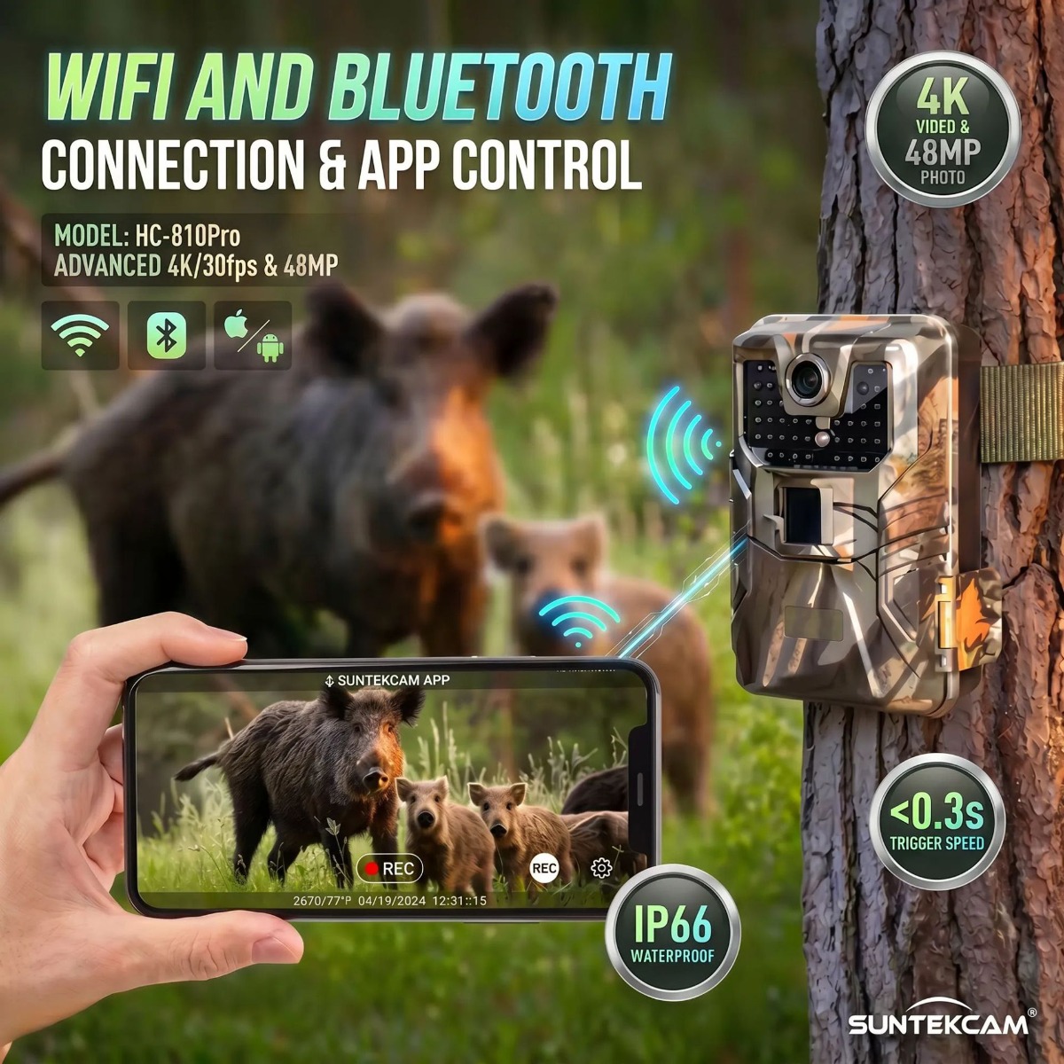 4K Outdoor Wifi Hunting Camera - Outdoor Hunting Camera Wireless 评论和价格