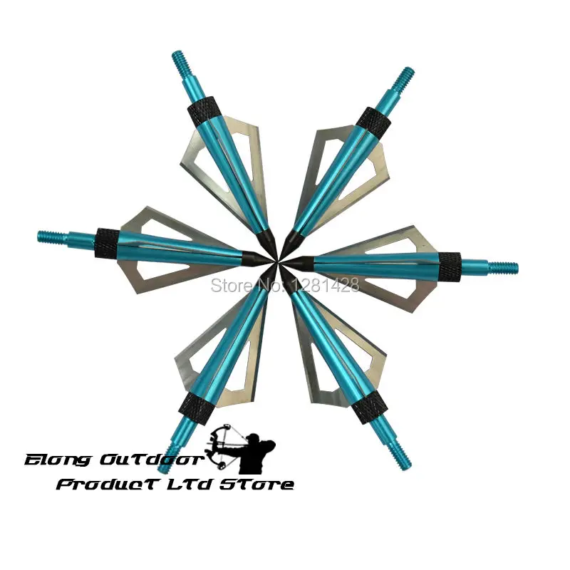 12Pcs Blue 125 Grain Broadhead - Crossbow Bolt Broadhead 评论和价格