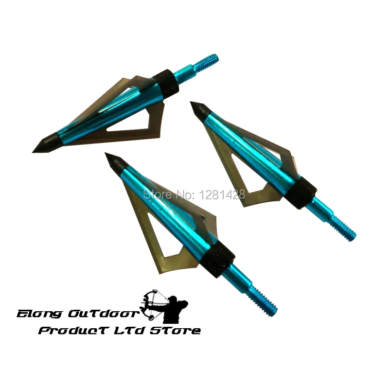 12Pcs Blue 125 Grain Broadhead - Crossbow Bolt Broadhead 评论和价格